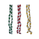 Christmas Tinsel 8cm x 2m, two tone, assorte Christmas Tinsel 8cm x 2m, two tone, assorte